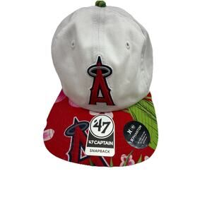Hurley x '47 Los Angeles Angels Hat Cap Hawaiian Tropical Snap Back MLB